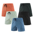 Custom Logo Men's Casual Breathable Sweat Wicking Sports Shorts Outdoor Running Quick Drying Gym Workout Mid Drawstring Closure