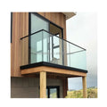 YL METAL Modern Villa Balcony U Channel Aluminum Balustrade Handrail DIY Frameless Glass Railing Base System