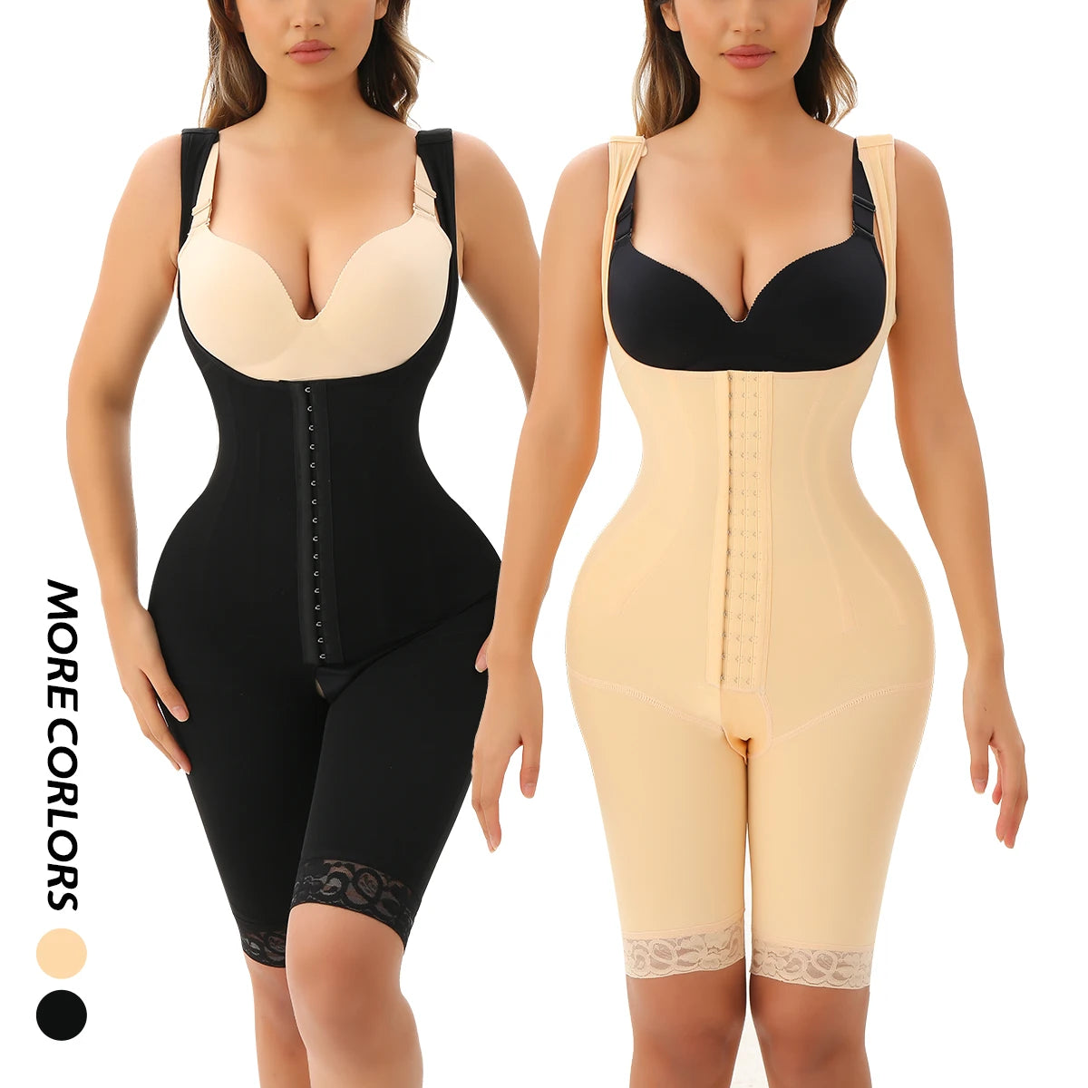Women Body Shaper Compression  High Waist Tummy Control Bodysuit Seamless Shapewear for Ladies