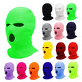 Knitted Full Face Cover 3-Hole Embroidery logo Ski Mask Winter Cap for Women Balaclava Face Mask