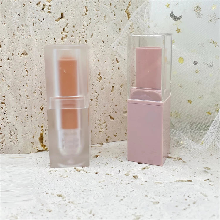 3.5g Square Shape pink Lipstick Tube Empty Packaging Lipgloss Container