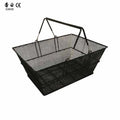 Factory Custom Size Color Luxury Black Wire Shopping Basket