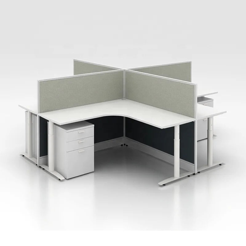 Bespoke Office Furniture Modular L Shaped Cubical Desk Modern Partition Workstation