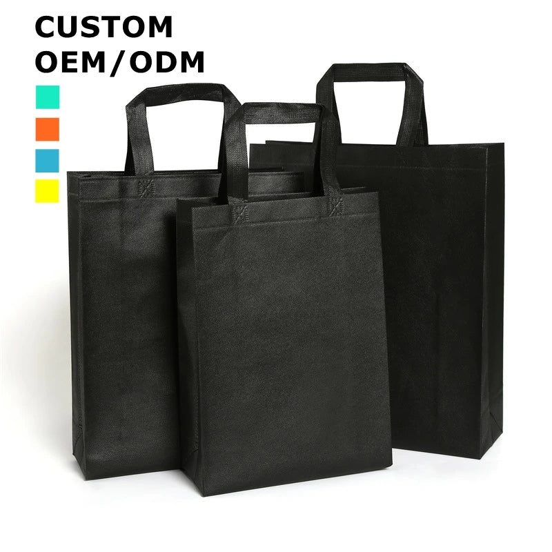 Eco Friendly Custom Printed Reusable Grocery Tote Bag Manufacturers Wholesale Gift Bag Non Woven Shopping Bags  With Logos