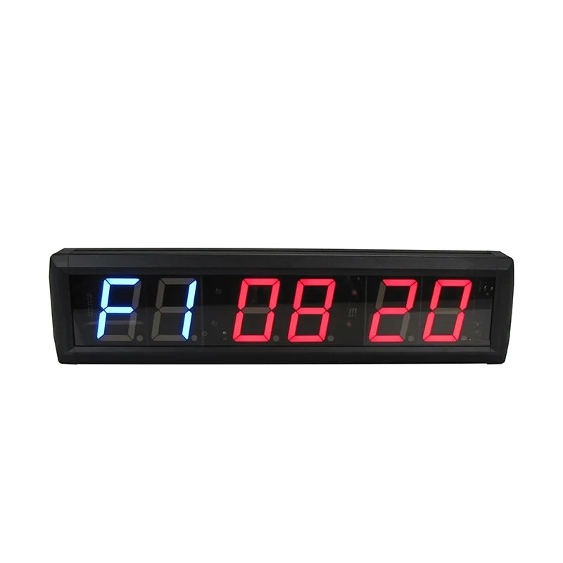Portable 2.3 Inch Number Digital Countdown Stopwatch Clock Desktop Wall Mounted LED Interval Workout Timer for Gym Fitness