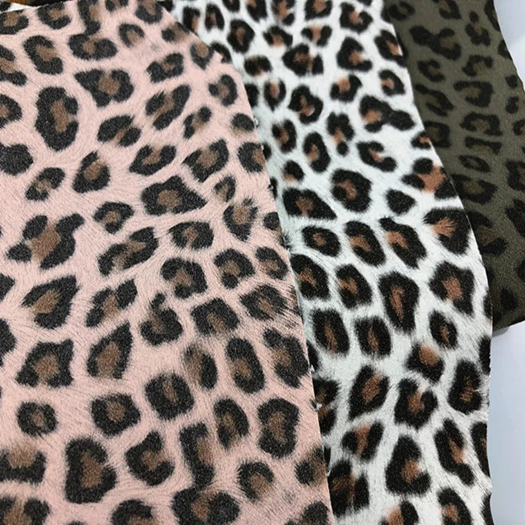 PU Leopard Print Faux Leather Roll Waterproof Decorative Leather Sheets for Upholstery Chairs Bags Shoes