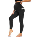 Women High Waist Essential Stretch Secret Fit Belly Legging Pregnancy Skinny Pants Maternity Leggings With Pocket