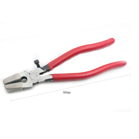 Eco-Friendly Long-Handle Stainless Steel DIY Grade Tile Glass Ceramic Cutter Pliers Flat Stained Glass Cutting Plier