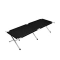 Lightweight Aluminum Frame Portable Cot Bed Modern Ultralight Folding Cot for Outdoor Hotel Farmhouse Hospital Use for Camping