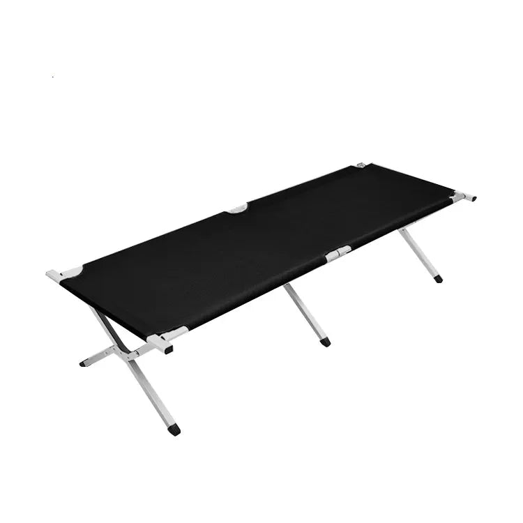 Lightweight Aluminum Frame Portable Cot Bed Modern Ultralight Folding Cot for Outdoor Hotel Farmhouse Hospital Use for Camping