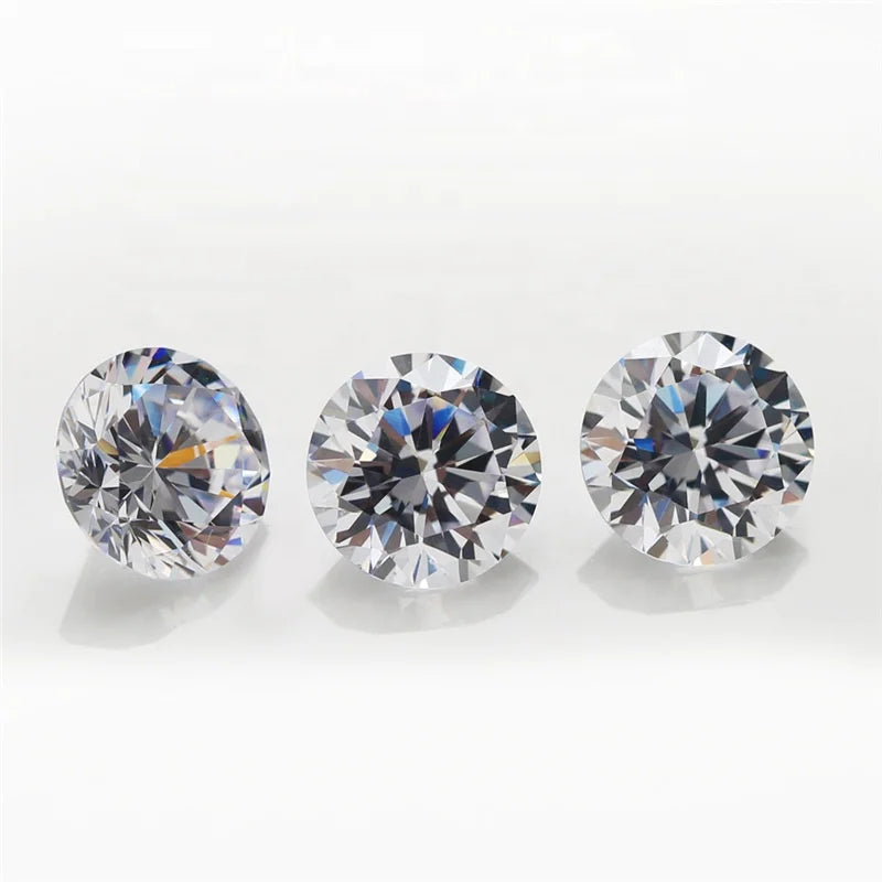 Wholesale Price Mossanite White Round Shape DEF Color VVS Loose Moissanite Diamond for Jewelry Making