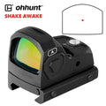 Ohhunt Optics Motion Awake 2M Dot Open Tactical Red Dot Reflex Sight with Adapter Plate for R&R Cut Footprint