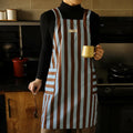 New Design Polyester Waterproof Cross Strap Household Kitchen Apron for Women with Pockets
