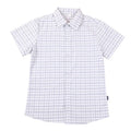 Latest Design 100% Cotton Plaid Button Down Dress Shirts for Boys and Girls Big Children's Uniform Tops for School Use