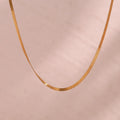Minimalist Jewelry 18K Gold Plated Chain Necklace Tarnish Free Jewelry Stainless Steel Balde Chain Choker
