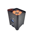 Factory 6X18W 6in1 RGBAW UV APP Battery Uplights Stage LED Flat Par Light DJ UPLIGHT With Charging Flight Case