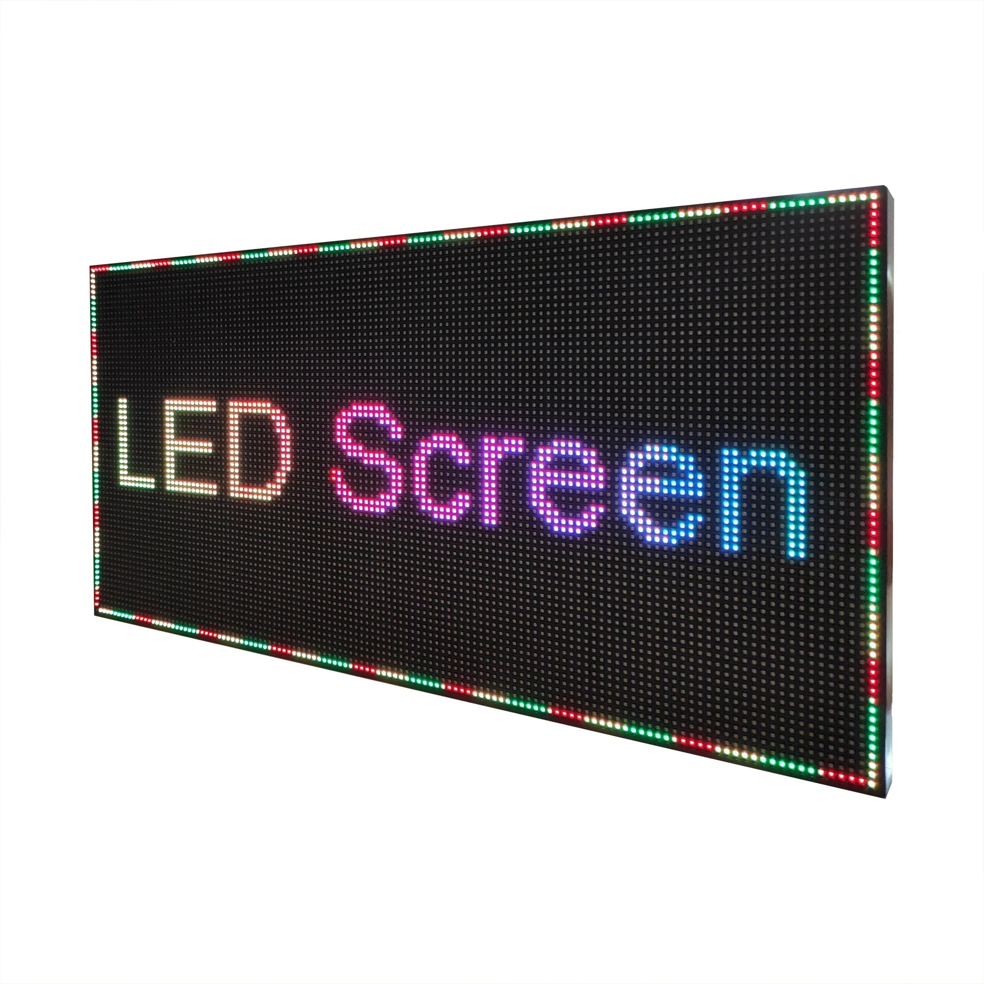 P3 Indoor 384*192mm Programmable Full Color LED Advertising Message Display Billboard Sign HDR10 500cd Brightness 1 Year