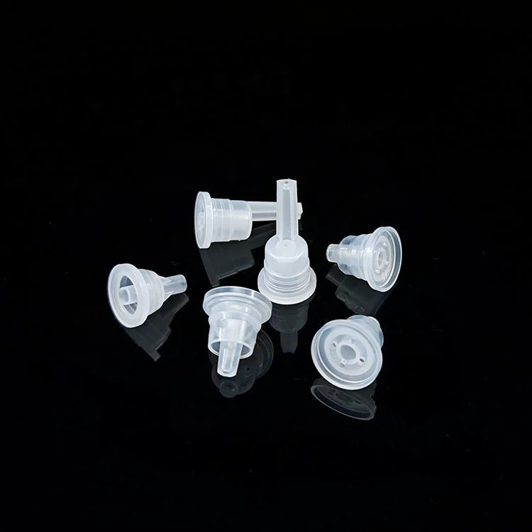 PE Clear Plastic Stopper Essential Oil Inner Plug Cap Orifice Reducer for 18mm Caliber Bottles