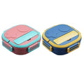 Insulated Portable  2/3 Compartment Stainless Steel Lunch Box  Food Storage Containers Bento Lunch Box Kids