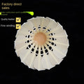 Wholesale Black and White Special Badminton Shuttlecocks Goose Feather Cork 12 Pack 5g for Daily Life & Game Entertainment