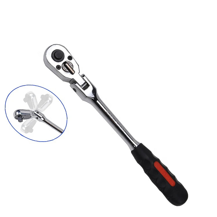 MAXPOWER 1/4" 3/8" 1/2" Quick Release Flexible Head Socket Ratchet Wrench