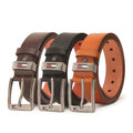 Men's Casual Leather Jeans Belts Classic Work Business Dress Belt With Prong Buckle for Men
