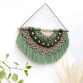 2025 Nordic Style Hand-woven Rope Tassel Wall Hanging Tapestry Bohemia Boho Macrame Cotton Tassel Bead Bedroom Wall Art Decor