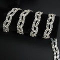 SINRONG Factory Direct Sales Sparkling Rhinestone Chain Exquisite Glass Rhinestone Lace Decorative Bag/dress Bow