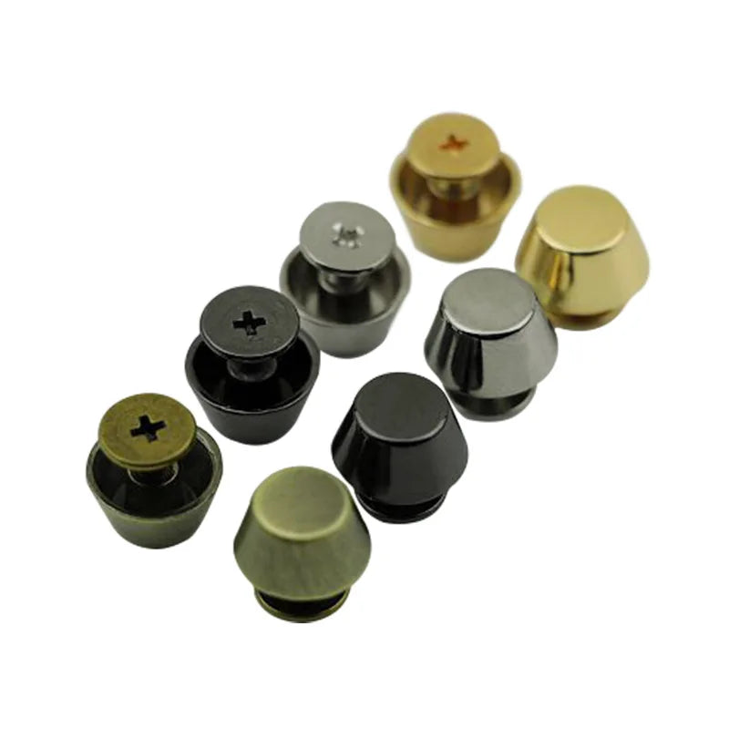 12mm Dome Bolt Flat Head Screws DIY Strap Rivets Screw Bucket Metal Nail Cloth Button Luggage Craft Clothes