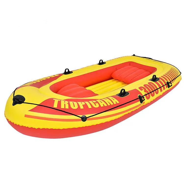 B07 Jilong 37480 Tropicana 300 Boat Set Inflatable 2-3 Persons Fishing Boat with Paddles Rafting Boat for Outdoor