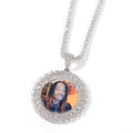 Mixed Jewelry Bulk Custom Gold Picture Memory Pendants Diamond Iced Out Photo Pendant Necklace Jewelry For Women Men