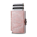 Casekey Personalized Custom Camo Pattern PU Wallet RFID Protection Ultra Thin Quick Access Automatic Men Smart Wallet