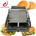 Automatic Manual Hamburger Bun Toaster Commercial Stainless Steel Burger Making Machine