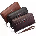 2026 Brand Function Large Zipper Atm Card Name Private Label Multi Slim Long Mens Wallet With Logo