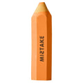 Plasticiser-free PVC Orange Coloured Pencil Shaped Rubber Eraser RB002 Promotional Gifts Pencil Shaped Rubber Eraser in Stock