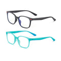 Durable and Bendable Dual Color Sport Optical Glasses Frame with Anti-Slip Side Arm Temples Unique Shape for Teens