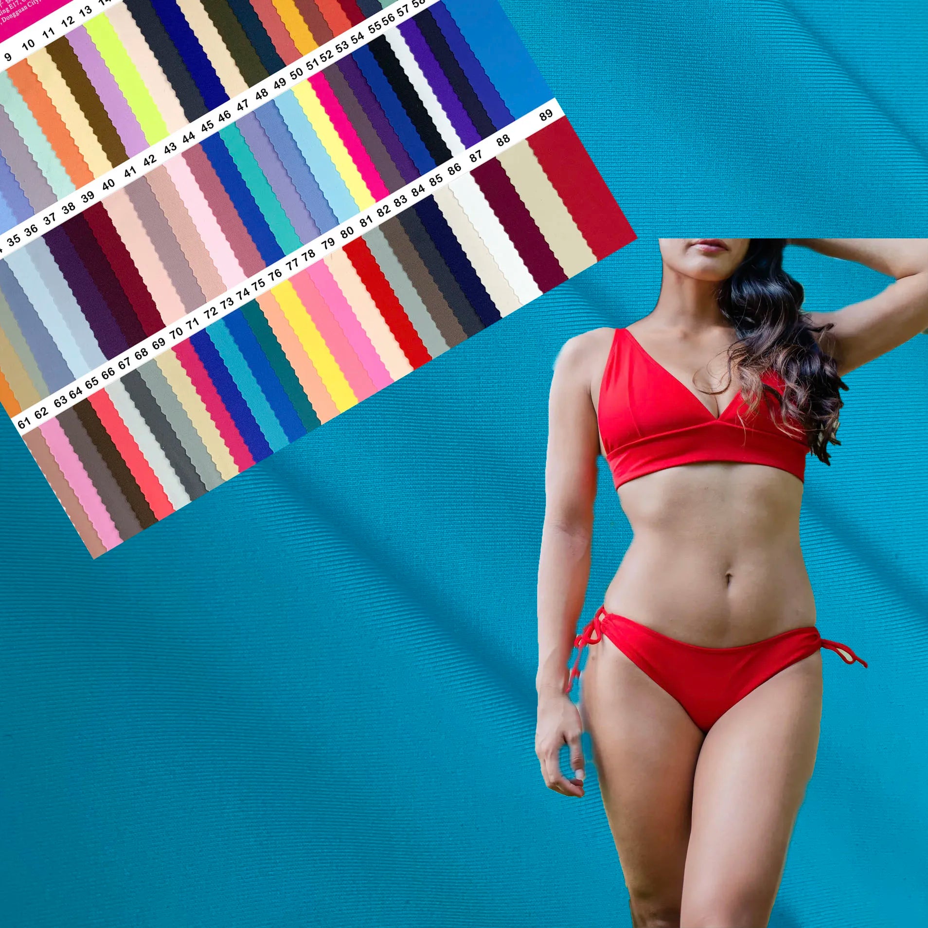 Full Dull Plain 4 Way Stretch Soft Touch Single Side Nylon Spandex Fabric for Underwear Yoga Wear Swimwear