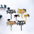 Custom Acrylic Happy Graduation Cake Toppers Unique Decorative Personalized Supplies for Graduation Party