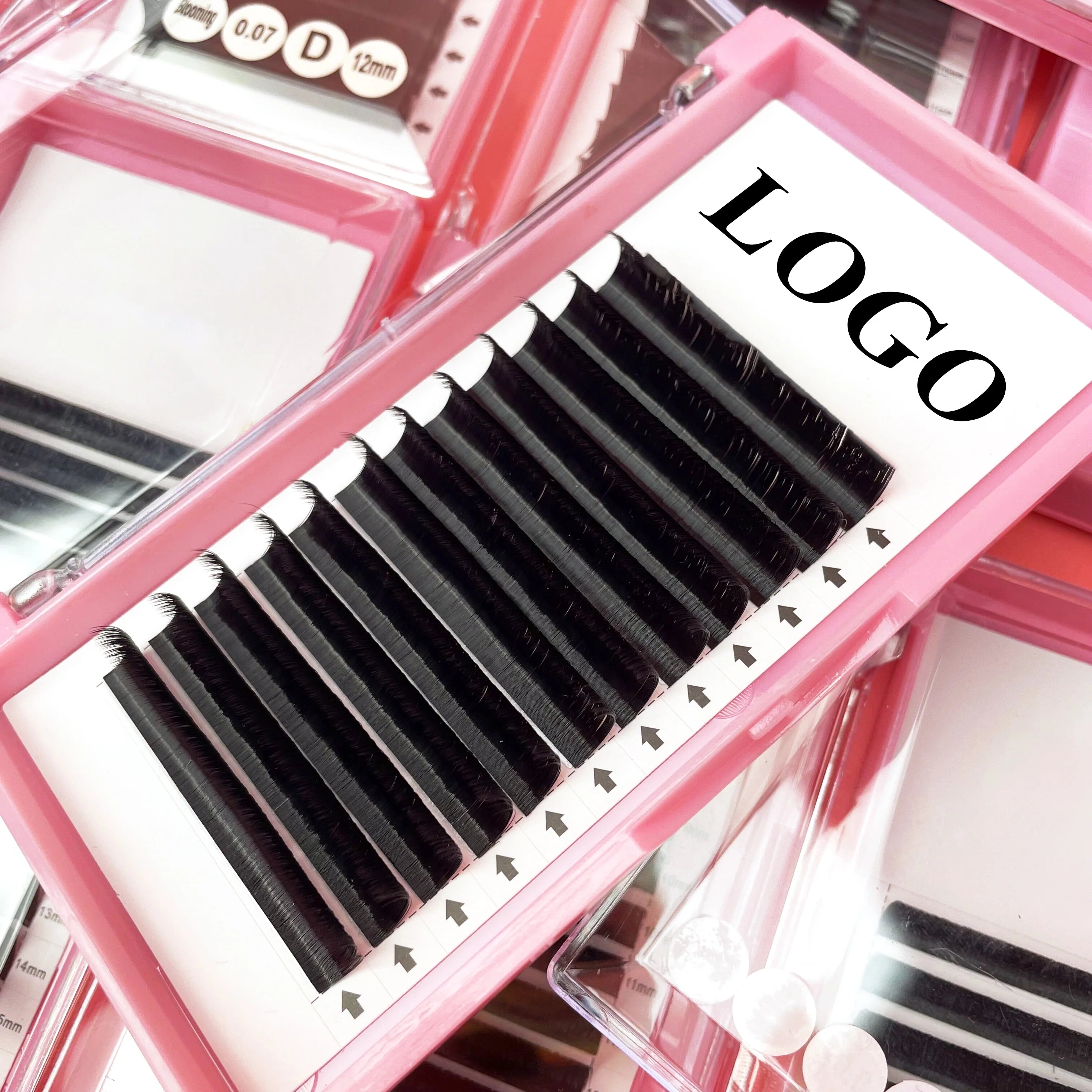 Wholesale Eyelash Extension Silk Lashes 0.02 Korean PBT Synthetic Material Lashes Free Samples