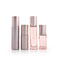 Hot Sale 10ml Pink Slim Glass Essential Oil Bottle Roll-On Tube Bottle With Screw Aluminum Cap
