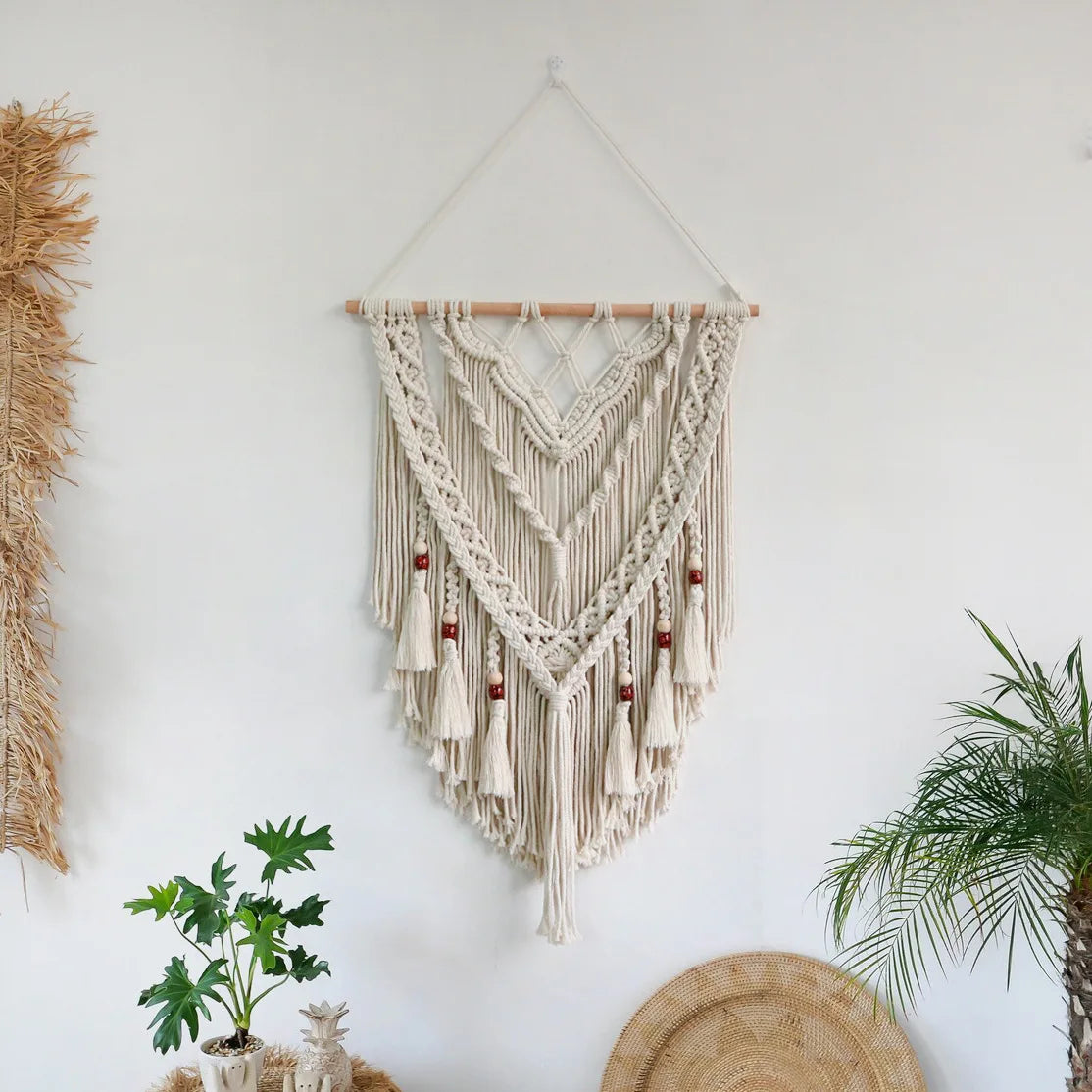 Large Dream Catcher Macrame Boho Wall Hanging Decor Woven Tassels Dreamcatcher Decoration for Room Nursery Bedroom Gift