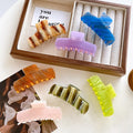 ZiTeng Versatile Medium-sized Shark Clip Hair Accessory High-End Acetate Board with Jelly Color Color-Matching Hairpin Hairpin