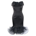 Guangzhou Auyan Sleeveless Bow Dress Designer Gauze Dress Bridesmaid Dress Long