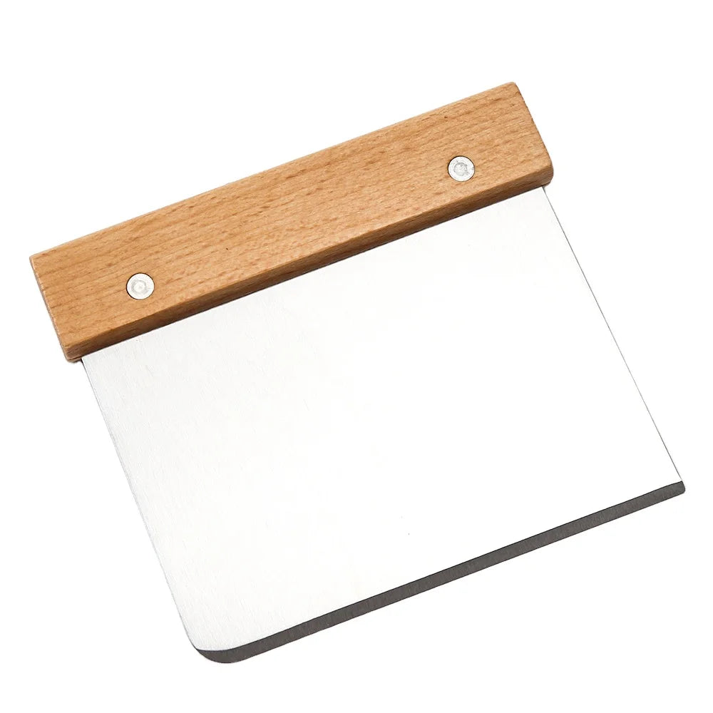 Metal Dough Scraper Chopper Stainless Steel Dough Cutter for Bread and Pizza