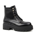 New Design Fashion Ladies Winter Leather Boots Chunky Shoes Wedges Platform Casual Women Boots With 8 Eyelets