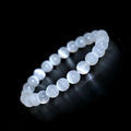 8MM Wholesale Natural Round White Selenite Beads Bracelets for Woman Girl Jewelry 6MM