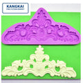 Hot Sale Silicone Mould European Style Embossed Crown Plaster Fondant Mold Cake Decoration Handmade DIY Tools