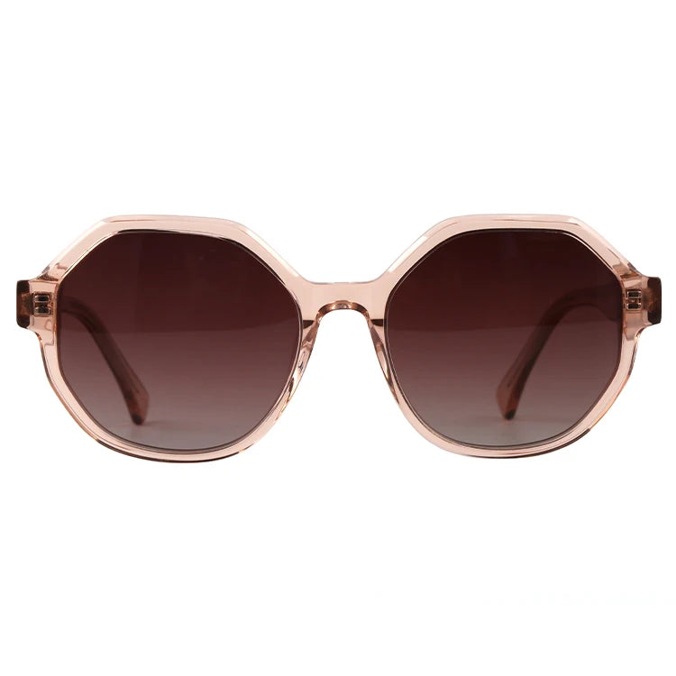 Custom Log Sunglasses Log 2023 Luxury Sunglasses  Female Polygon Thicken TAC Polarized Handmade Acetate Sunglasses Men Women