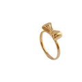 AA00589 Bow-Knot Shaped Cute Design Stainless Steel Ring Women Jewelry Bow Ring Girl Women's Rings