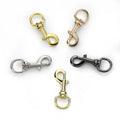 Factory Wholesale 12mm 15mm Customized Size Solid Brass Luxury Heavy Duty Swivel Snap Hook for Handbag Accessories